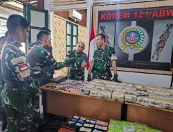 Satgas Pamtas Gagalkan Penyelundupan Narkoba di Perbatasan Kalbar