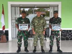 Kodim 1205/Sintang Gelar Korp Raport Pindah Satuan