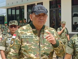 Tak Hadir di Rakor Program Prioritas Presiden, Menhan Sjafrie Kunjungi Yon TP 845/KS